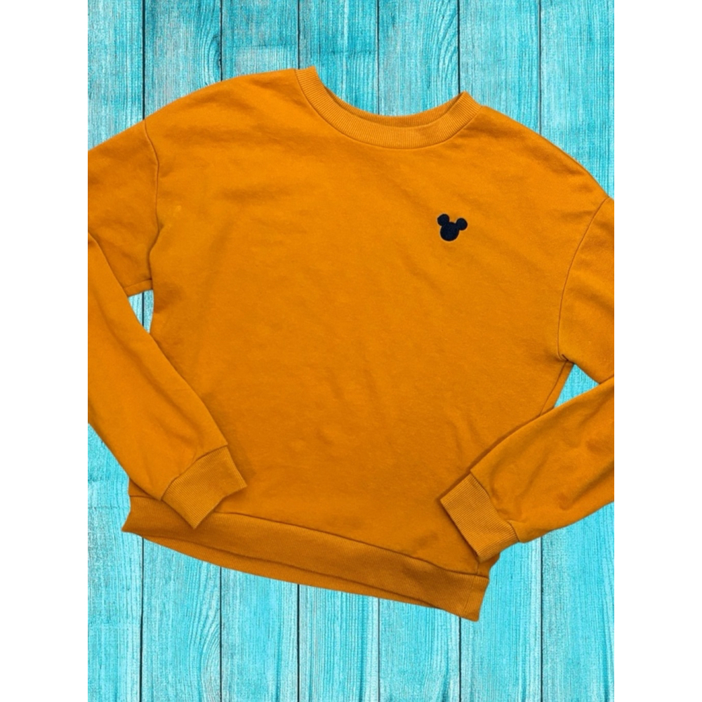 Divided by H&M Women’s XS Disney’s Mickey Mouse Mustard Yellow Sweatshirt • GUC - Picture 8 of 11